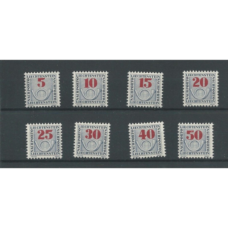 Liechtenstein P21-28 POSTAGE DUE  MH/unused  CV 44 €
