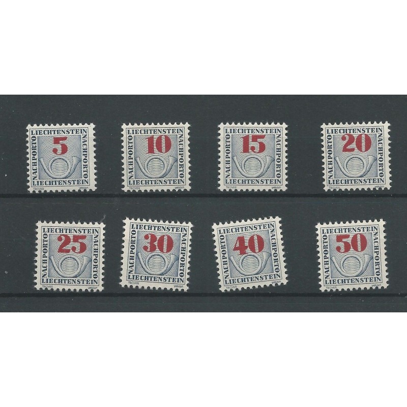 Liechtenstein P21-28 POSTAGE DUE MNH   CV 44 €