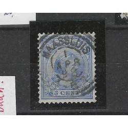 Netherlands 35 Wilhelmina "MAASSLUIS 1892" dubbelring VFU/used  CV 25+ €