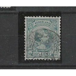Netherlands 41 Wilhelmina "TILBURG-GOIRKE 1898" kleinrondVFU/used  CV 25++ €