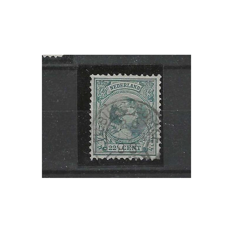 Netherlands 41 Wilhelmina "TILBURG-GOIRKE 1898" kleinrondVFU/used  CV 25++ €