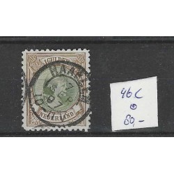 Netherlands 46C Wilhelmina "HAARLEM 1897" small round cancel VFU/used  CV 80+ €