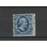 Nederland 1 plt III-50 Willem III  1852 Randzegel VFU/gebr  CV 50+ €