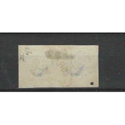 Nederland 1 plt III-4/5 Paartje Willem III "GRAVENHAGE-C" VFU/gebr  CV 200+ €