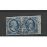 Nederland 1 plt III-4/5 Paartje Willem III "GRAVENHAGE-C" VFU/gebr  CV 200+ €