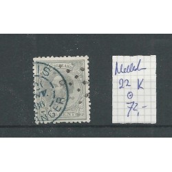 Netherlands 22K with Buitenlands cancel  VFU/used CV 72  €