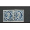 Nederland 1 plt II-19/20 Paartje Willem III "GRANVENHAGE-C" VFU/gebr  CV 325+ €