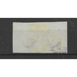 Netherlands 1 plt I-36/37 Pair Willem III "UTRECHT-B" VFU/used  CV 400+ €