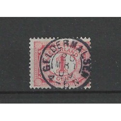 Nederland 51 Cijfer met "GELDERMALSEN 1909" kleinrond