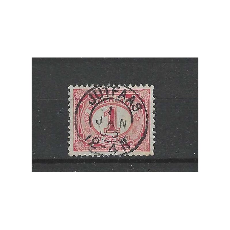 Nederland 51 Cijfer met "JUTFAAS 1903" kleinrond