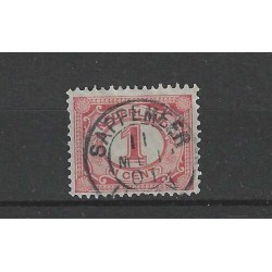 Nederland 51 Cijfer met "SAPPEMEER 1901" kleinrond
