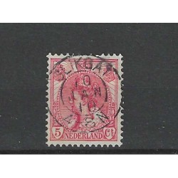 Netherlands 60 Wilhelmina with "SLIKGAT 1910" small round cancel