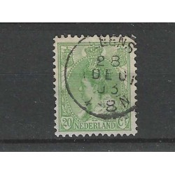Netherlands 68 Wilhelmina with "LEENS 1903" small round cancel
