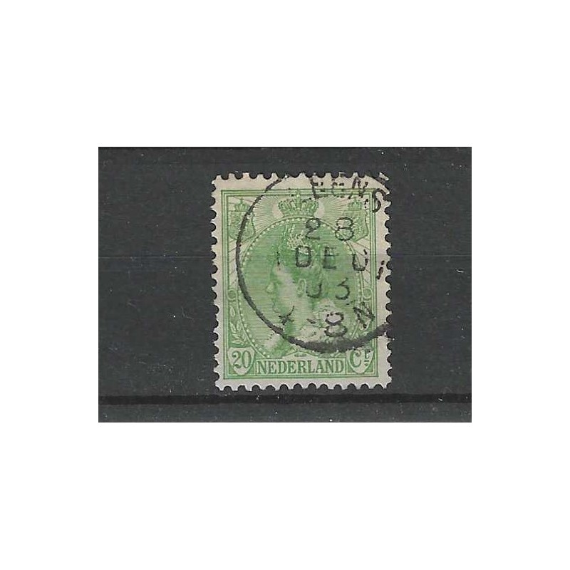 Nederland 68 Wilhelmina met "LEENS 1903" kleinrond