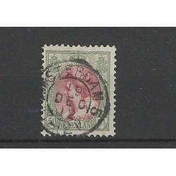 Netherlands 74 Wilhelmina with "AMSTERDAM-5 1902" small round cancel
