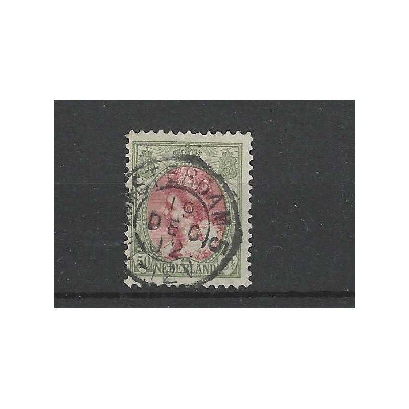 Nederland 74 Wilhelmina met "AMSTERDAM-5 1902" kleinrond