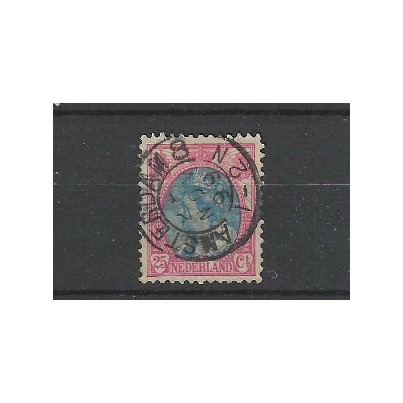 Nederland 71 Wilhelmina met "AMSTERDAM-8 1899" kleinrond