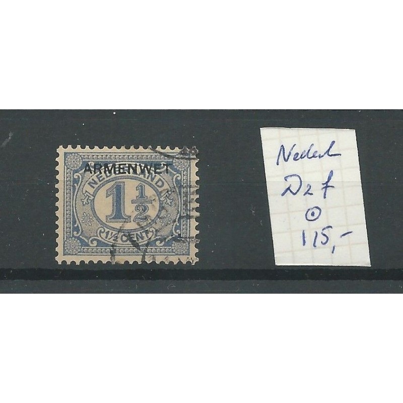 Nederland D2f  "Gebrken linker A"   VFU/gebr   CV 115 €
