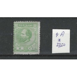 Suriname 4A Willem III 1873  MH/unused  CV 27,50€