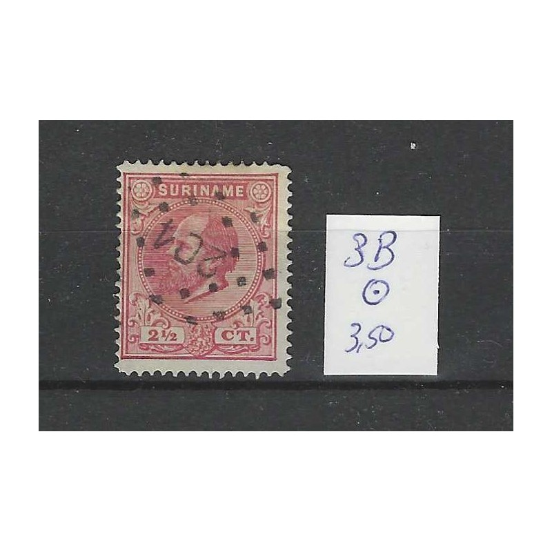 Suriname 3B Willem III 1873  VFU/used  CV 3,50 €