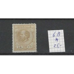 Suriname 6B Willem III 1873  MH/ongebr  CV 25 €