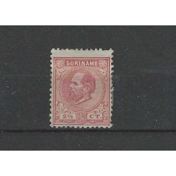 Suriname 3c Willem III 1873  MH/ongebr  CV 2 €