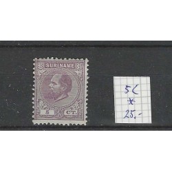 Suriname 5c Willem III 1873  MH/unused  CV 25 €