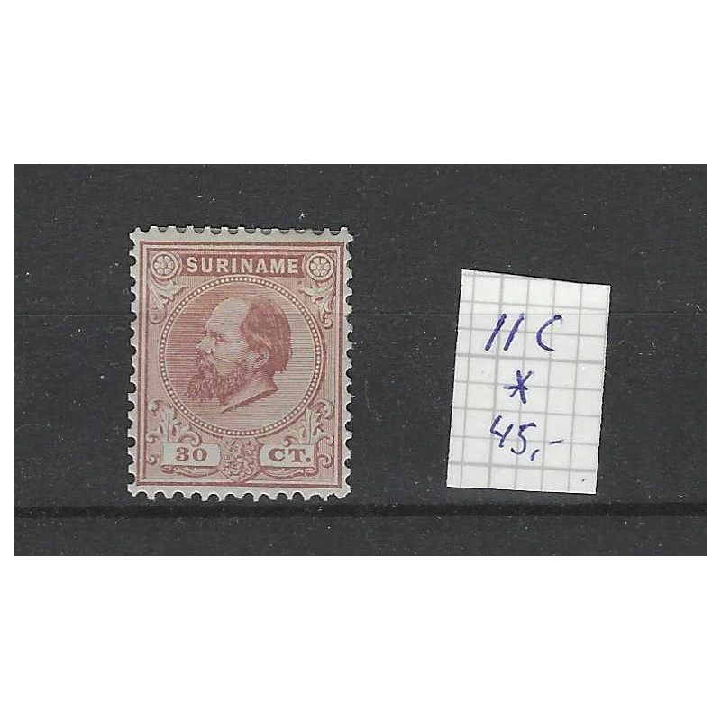 Suriname 11C Willem III 1873  MH/ongebr  CV 45 €