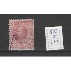 Suriname 3D Willem III 1873  VFU/used  CV 3,5 €