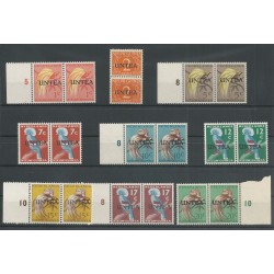 West New Guinea 1-19 paarjes  UNTEA overprint MNH CV 130 €