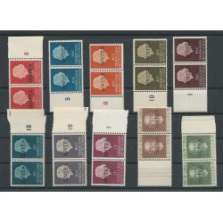 West New Guinea 1-19 paarjes  UNTEA overprint MNH CV 130 €
