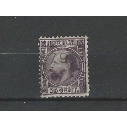Netherlands 11 Willem III with numeral dot cancel 79  VFU/used  CV 175 €