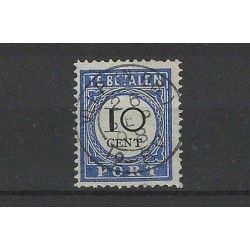 Netherlands P22 with "VELP (N:BR:)  1898" small round cancel VFU/used  CV 45++ €