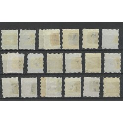 Suriname 69-86 Numeral MH/unused CV 53 €