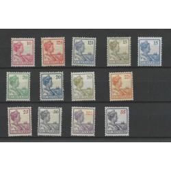 Suriname 87-99 Wilhelmina  MH/unused CV 62 €