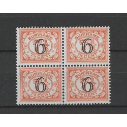 Suriname 145 Provisional issue block of 4 MH/unused CV 10+ €