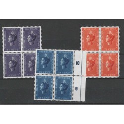 Suriname 187-189 Wilhelmina block 4  MNH/ MH/unused CV 73 €
