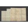 Suriname 210-213 Provisional issue block 4 MNH/MH CV 14+€