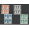 Suriname 247/248, LP29/30 Lepra-stamps block 4 MNH/MH  CV 80+ €
