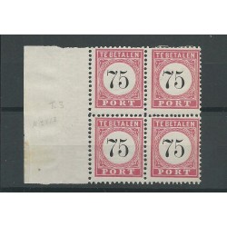 Dutch East Indies P13C-P13B  2x in blok4  MH/unused CV 150 €