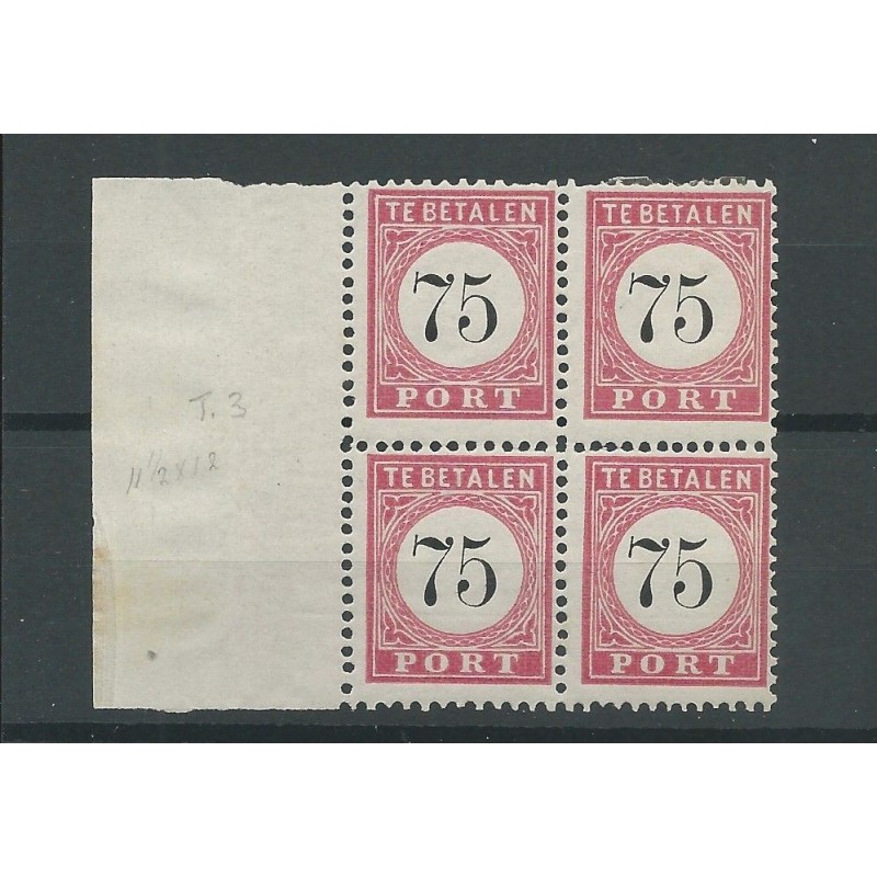 Dutch East Indies P13C-P13B  2x in blok4  MH/unused CV 150 €