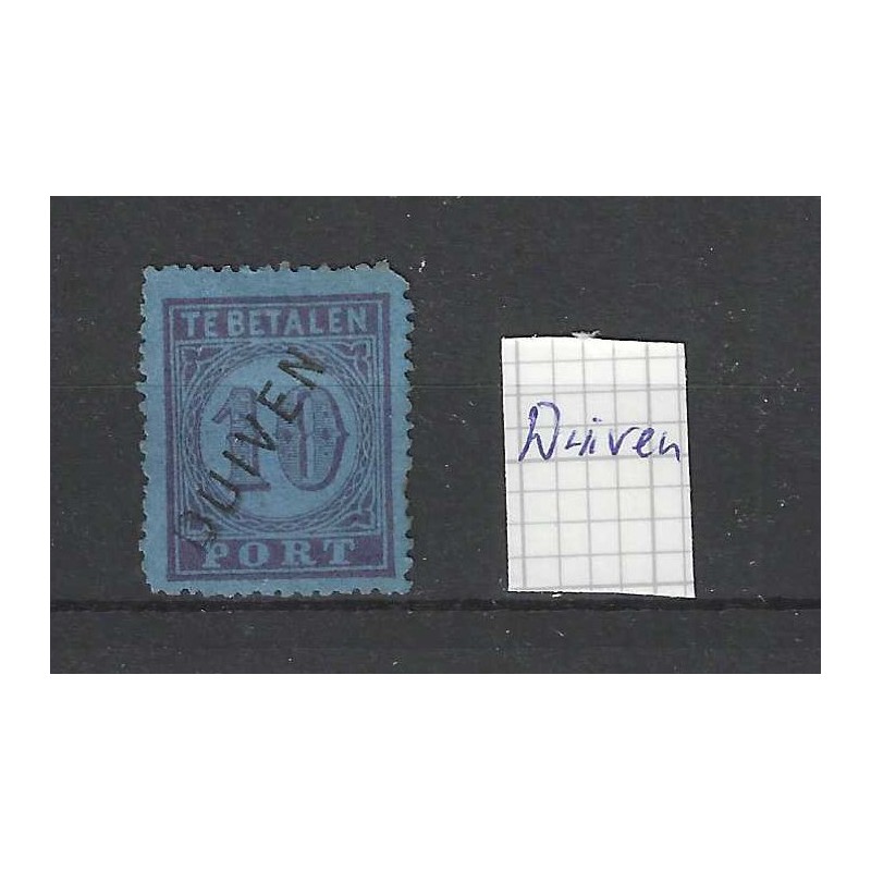Netherlands P2 Postage due with "DUIVEN" straight-line cancel VFU/used  CV 25++ €