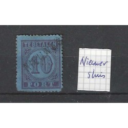 Nederland P2 Port met "NIEUWERSLUIS" langstempel VFU/gebr  CV 25++ €