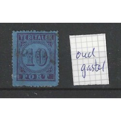 Netherlands P2 Postage due with "OUD GASTEL" straight-line cancel VFU/used  CV 25++ €