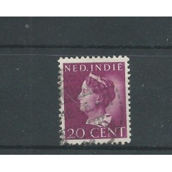 Dutch East Indies 277 Wilhelnina 1945 cancel  VFU/used CV 150 € lichte vouw