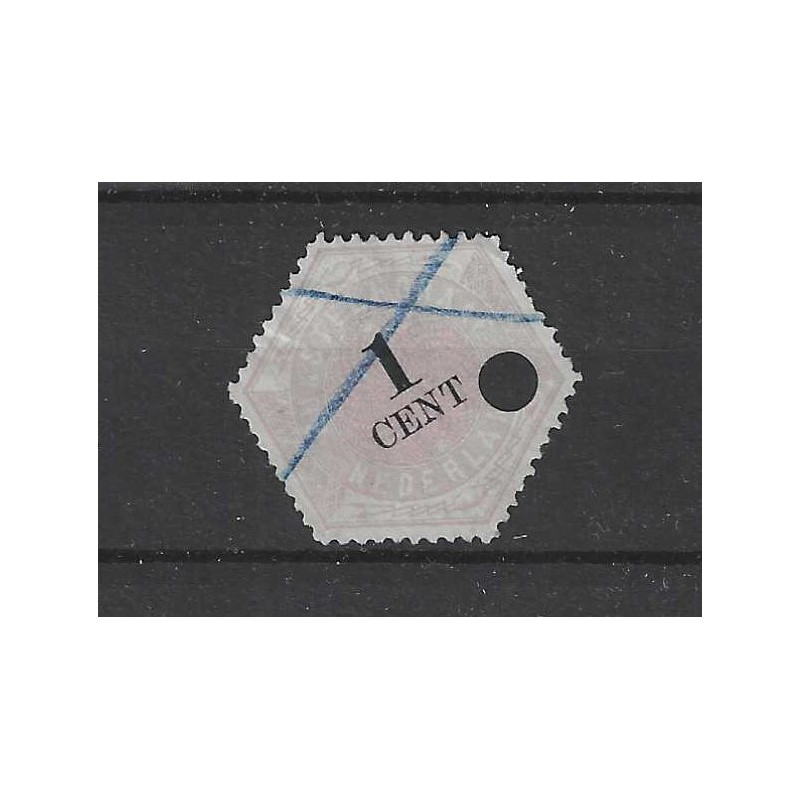 Netherlands TG1 Telegram 1 ct  VFU/used  CV 50 €
