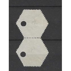 Netherlands TG3 Telegram 5 ct  pair  VFU/used  CV 25++ €