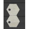 Netherlands TG3 Telegram 5 ct  pair  VFU/used  CV 25++ €
