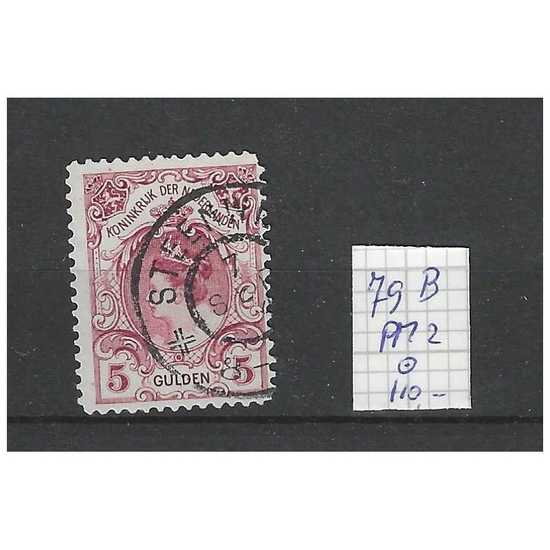 Netherlands 79B PM2  Wilhelmina with plate flaw PM2  VFU/used  CV 110 €