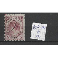 Netherlands 79D PM  Wilhelmina with plate flaw PM VFU/used  CV 110 €